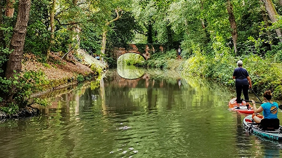 13- Basingstoke Canal, Hampshire, England, UK @sup_loving_gill #Paddle100 Canoe Kayak SUP