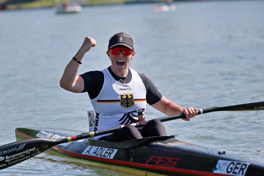 Anja Adler was among the first Paracanoe champion in marathon