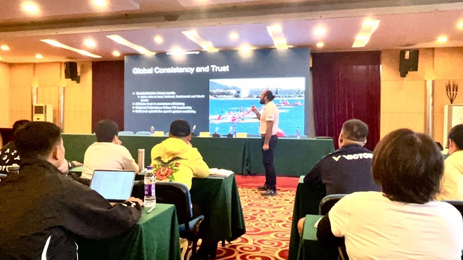 Marian Sarbu led a Canoe Ocean Racing ITO Seminar in China