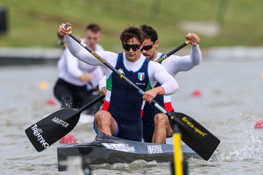 Gabriele Casadei and Carlo Tacchini canoe sprint szeged 2024