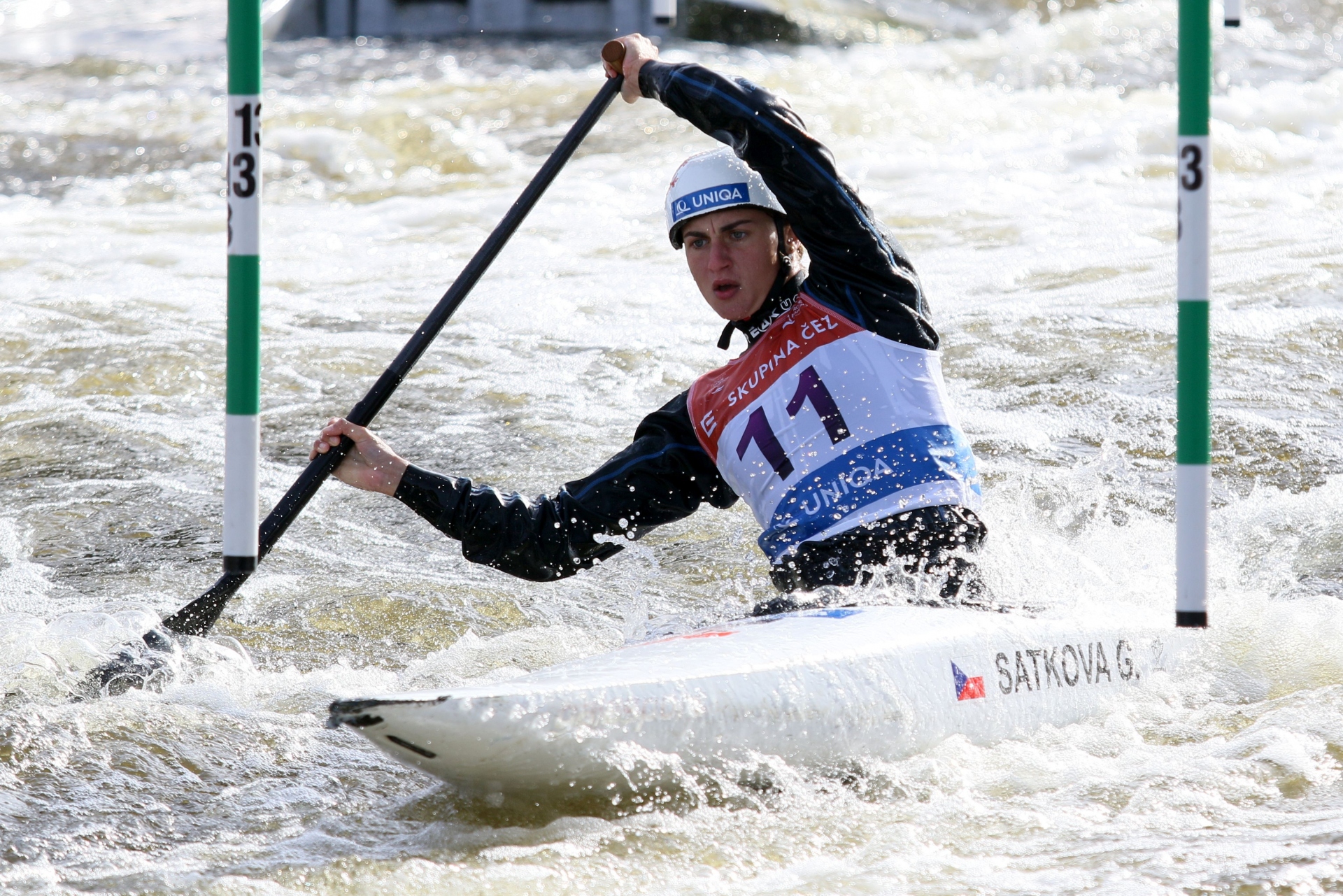 Triple gold for hosts at European slalom titles ICF Canoe