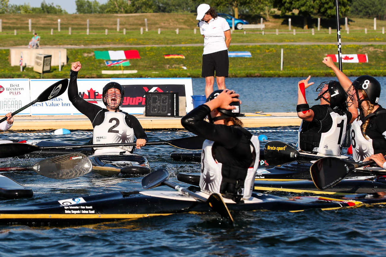 Four in a row for Germany, backtoback for GB at canoe polo world
