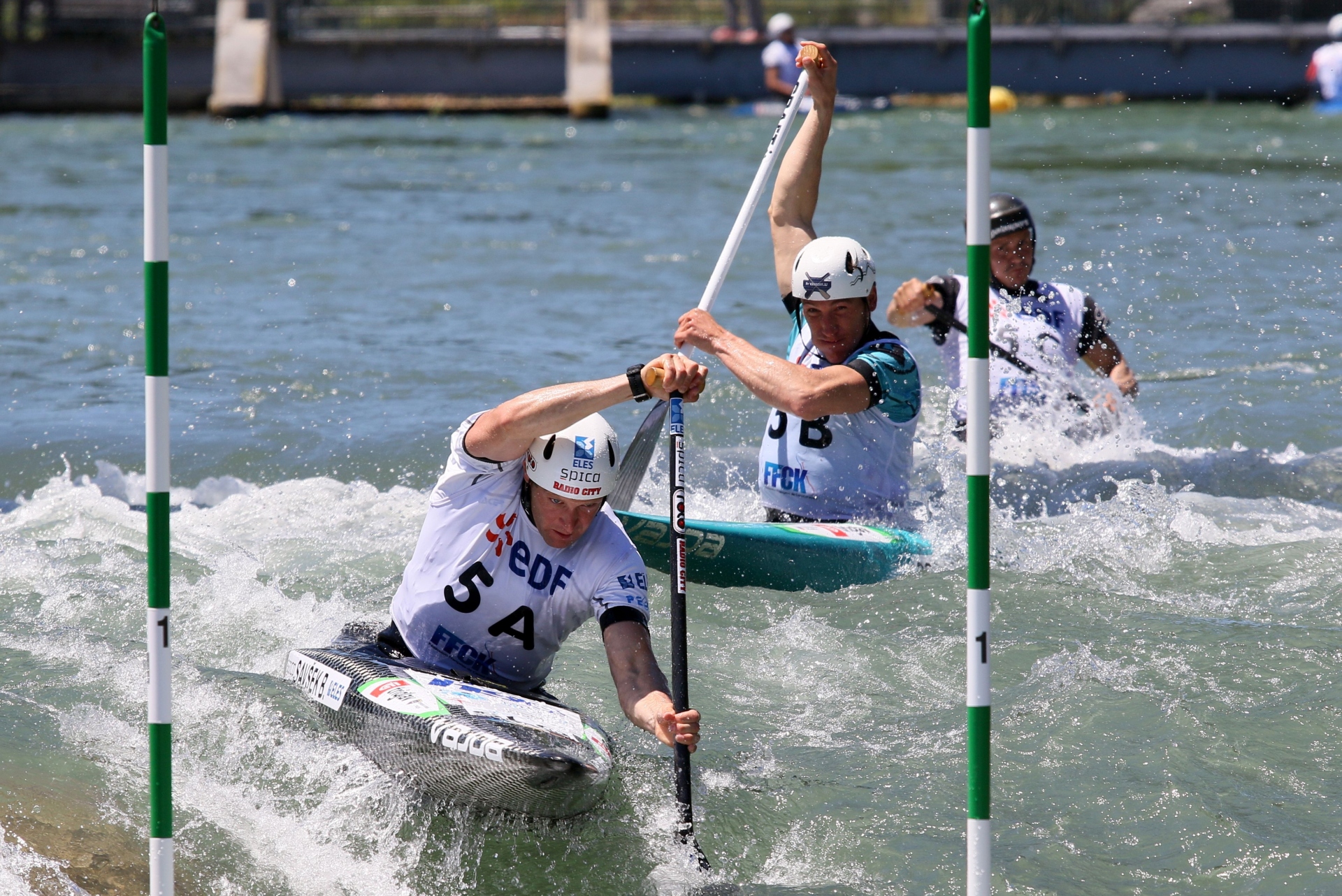 Teams share medals at European slalom titles ICF Canoe