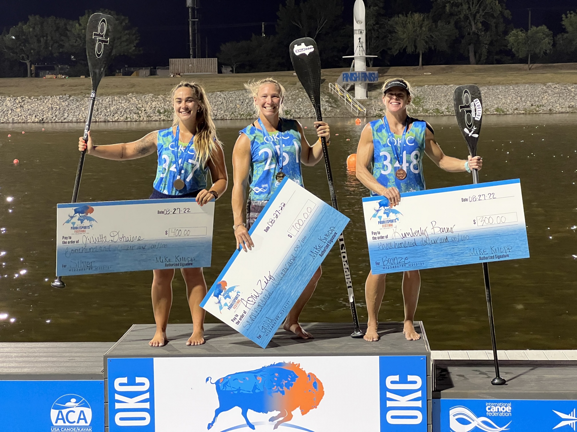 Golden day for Zilg and Baxter at SUP world cup ICF Canoe