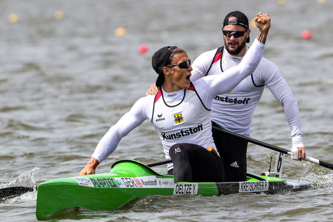 German pair eye off hat trick of canoe sprint world titles at Szeged