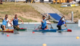 2022 ICF Canoe Sprint World Cup Racice Czech Republic Carlo TACCHINI, Serguey MADRIGAL, Jiri MINARIK