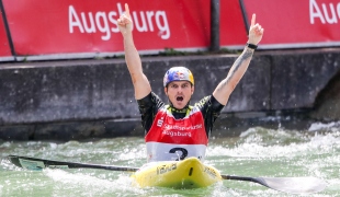 2018 ICF Canoe Slalom World Cup 3 Augsburg Germany Peter Kauzer SLO
