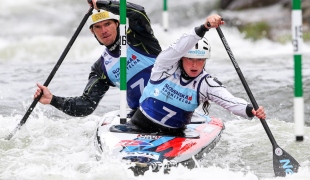 2018 ICF Canoe Slalom World Cup 1 Liptovsky Slovakia STANOVSKA Sona - BATIK Jan SVK