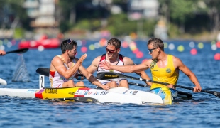 2022 ICF CANOE SPRINT WORLD CHAMPIONSHIPS Joakim LINDBERG, Tamas GROSSMANN, 	Francisco CUBELOS