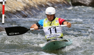 2021 ICF Canoe Kayak Slalom World Cup La Seu D&#039;urgell Spain Lucie Prioux