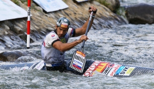 2021 ICF Canoe Kayak Slalom World Cup La Seu D&#039;urgell Spain Matej Benus