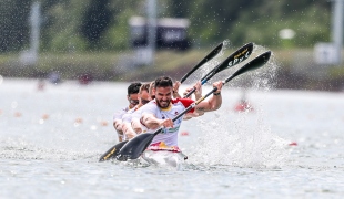 2022 ICF Canoe Sprint World Cup Racice Czech Republic Men&#039;s K4 Spain