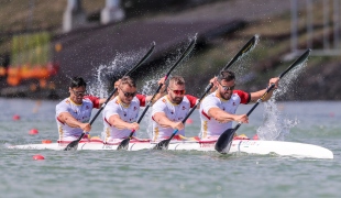 2022 ICF Canoe Sprint World Cup Racice Czech Republic Men&#039;s K4 Spain