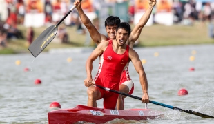 2019 ICF Canoe Sprint World Championships Szeged Hungary Qiang LI, Song XING