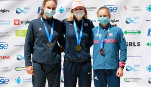 2021 ICF Canoe Slalom Junior &amp;amp;amp; U23 World Championships Ljubjlana U23 C1 Womens Medallists