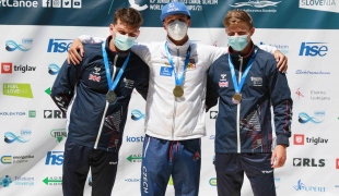 2021 ICF Canoe Slalom Junior &amp;amp;amp; U23 World Championships Ljubjlana U23 K1 Mens Medallists