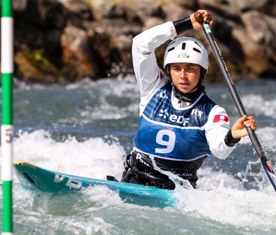 Australian canoe slalom paddler Noemie Fox