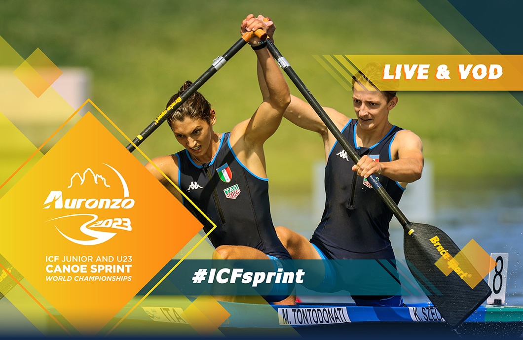 2023 ICF Canoe Kayak Sprint Junior U18 World Championships Auronzo Italy Live TV Coverage Video Streaming