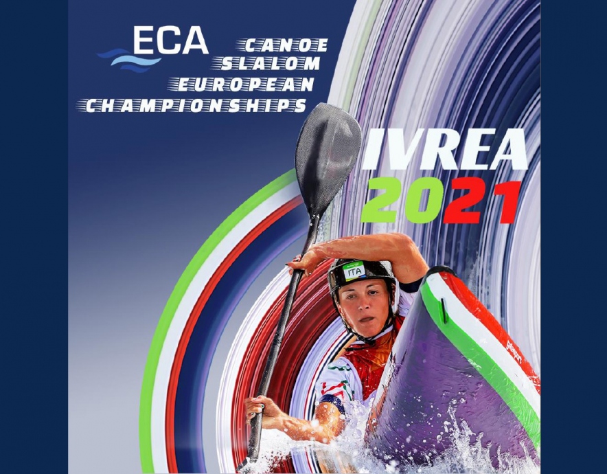 2021 ECA Canoe Slalom European Championships Ivrea logo