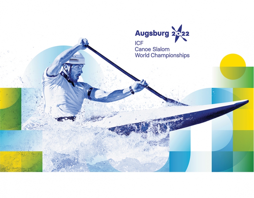 2022 ICF Canoe Slalom World Championships Augsburg logo NEW