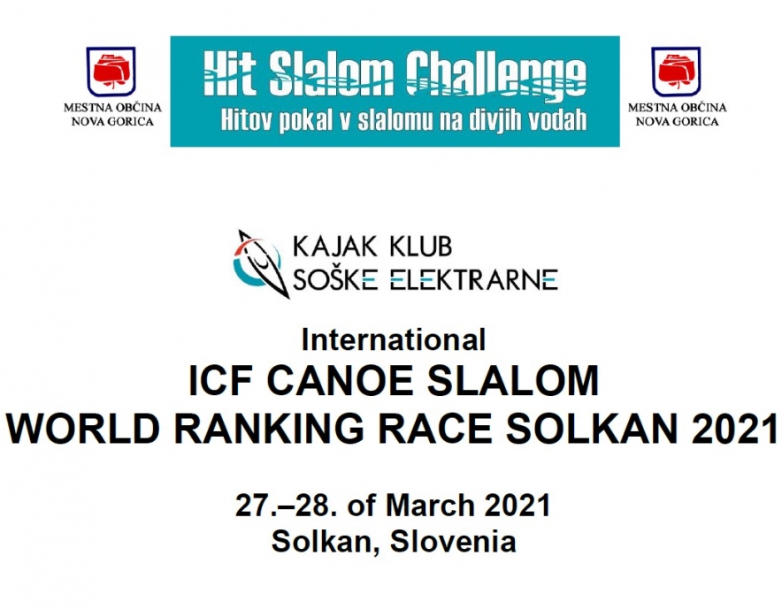 Promotional image 2021 ICF Canoe Slalom World Ranking Race Solkan Slovenia