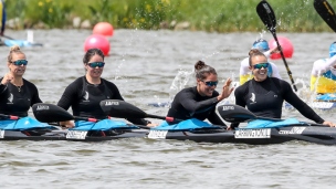 2019 ICF Sprint World Cup 1 Poznan Poland K4 Women New Zealand