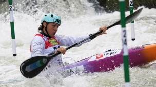 2021 ICF Canoe Kayak Slalom World Cup La Seu D&#039;urgell Spain Ajda Novak