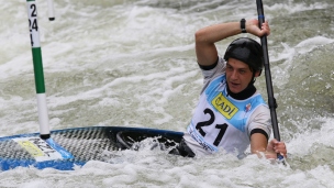 2021 ICF Canoe Kayak Slalom World Cup La Seu D&#039;urgell Spain Callum Gilbert