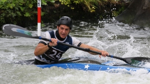 ICF Canoe Slalom World Cup Pau France Callum Gilbert