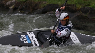 ICF Canoe Slalom World Cup Pau France Cindy Poeschel