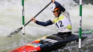 2021 ICF Canoe Kayak Slalom World Cup La Seu D&#039;urgell Spain ELena Apel