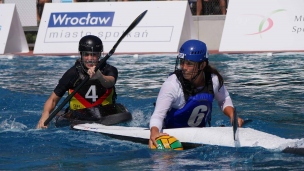 france women pursuit by germany icf canoe polo world games 2017