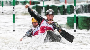 2018 ICF Canoe Slalom World Cup 2 Krakow Tereza FISEROVA - Jakub JANE