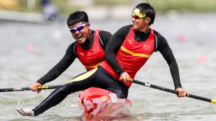 2018 ICF Canoe Sprint World Cup 1 Szeged Hungary W Lin - L Zhang CHN