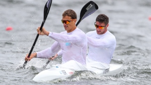 2022 ICF Canoe Sprint &amp;amp;amp;amp;amp; Paracanoe World Cup Poznan Poland Ilya PODPOLNYY, Stav MIZRAHI