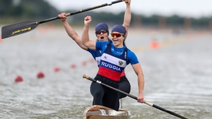 2021 ICF Canoe Sprint World Cup Szeged Irina ANDREEVA, Olesia ROMASENKO