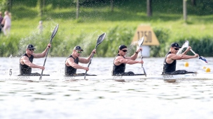 2019 ICF Sprint World Cup 1 Poznan Poland K4 Men New Zealand