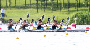 2019 ICF Sprint World Cup 1 Poznan Poland K4 Women New Zealand