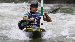 ICF Canoe Slalom World Cup Pau France Lucien Delfour