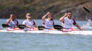 2022 ICF Canoe Sprint World Cup Racice Czech Republic Men&#039;s K4 Spain