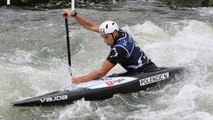 ICF Canoe Slalom World Cup Pau France Nejc Polencic