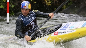 ICF Canoe Slalom World Cup Pau France Peter Kauzer