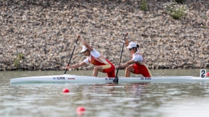 2022 ICF Canoe Sprint World Cup Racice Czech Republic Shixiao XU, Mengya SUN
