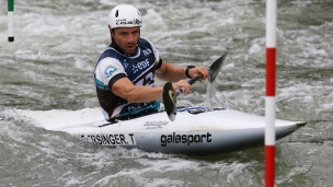 ICF Canoe Slalom World Cup Pau France Thomas Bersinger