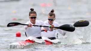 2019 ICF Sprint World Cup 1 Poznan Poland Volha KHUDZENKA-Maryna LITVINCHUK Belarus