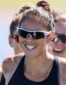 Jaimee Lovett (NZL)  is hanging up her paddle