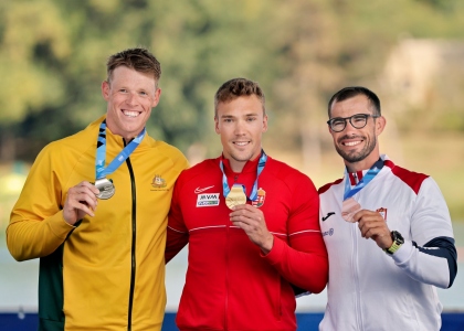 Balint Kopasz Hungary kayak sprint Milan 2025 Fernando Pimenta Tom Green