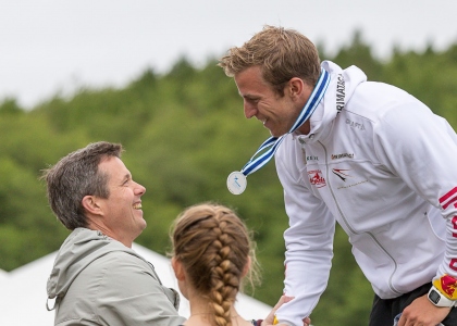 Crown Prince Frederik presents Rene Poulsen Denmark