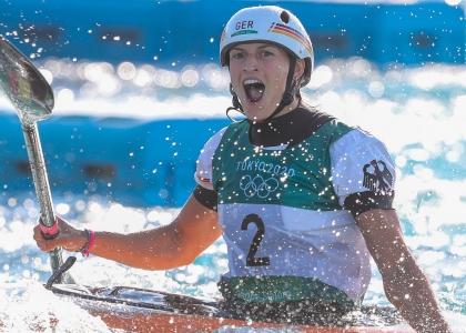 Germany Ricarda Funk K1 gold Tokyo Olympics