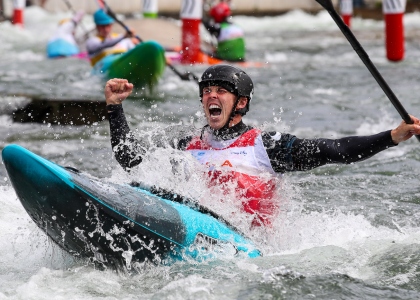 Great Britain Joe Clarke Augsburg 2022 slalom